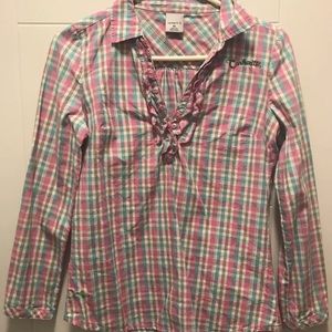 Carhartt Women’s Plaid Half Button Down Size XL